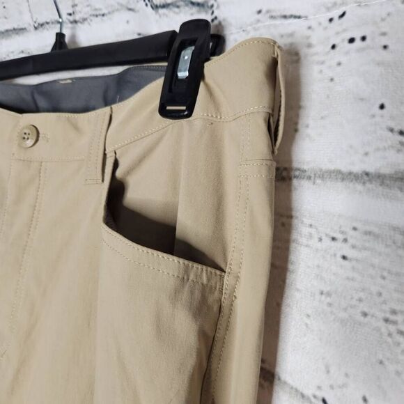 Eddie Bauer Mens Tech Pant Size 32x30 Tan Nylon Spandex Outdoor Hiking Casual - Picture 5 of 12